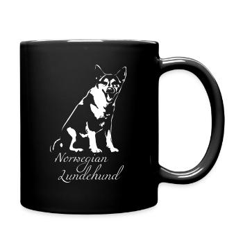 Norwegischer Lundehund Norwegian Lundehund - Tasse einfarbig - Schwarz - Rechts