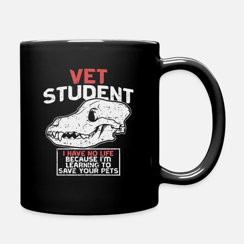 Veterinär Tierarzt Student Studium Geschenk - Tasse einfarbig - Schwarz