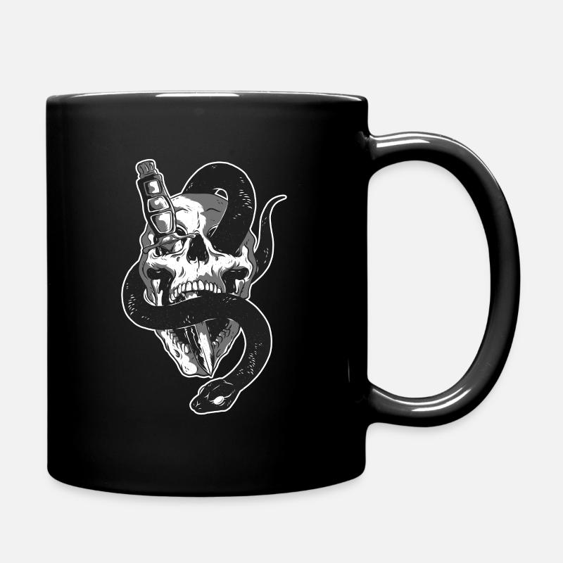 Skull & Snake - Tasse einfarbig - Schwarz