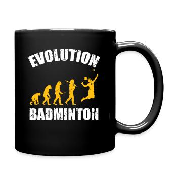 Badminton Evolution Federball Sport - Tasse einfarbig - Schwarz - Rechts