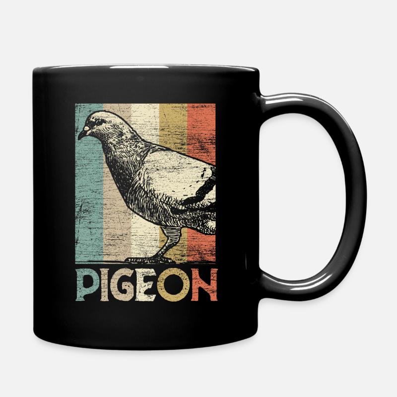 Pigeon carrier pigeon - Full Colour Mug - black