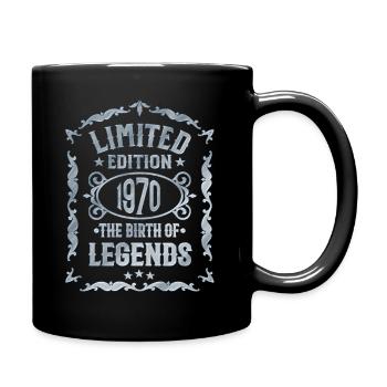 1970 Born - 51 birthday born 1970 - Full Colour Mug - black - Right