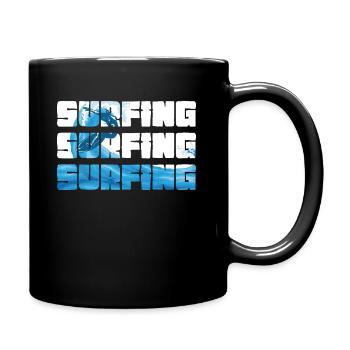 Surfing Sport - Full Colour Mug - black - Right