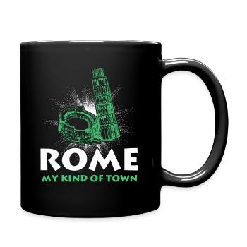 Rom Italien Vatikanstadt Hauptstadt Geschenkidee - Tasse einfarbig - Schwarz - Rechts