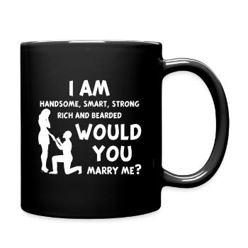 Demande de mariage - Mug uni - noir - Droite