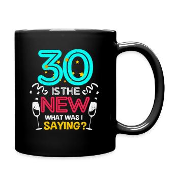 30th birthday - Full Colour Mug - black - Right