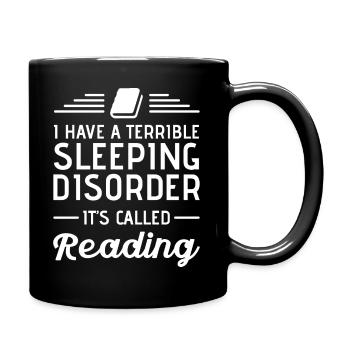Livre de lecture Livre de lecture Bookworm - Mug uni - noir - Droite