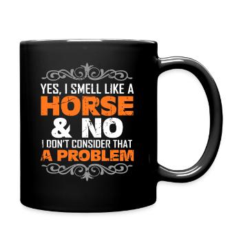 Equitation Hobby Idée cadeau pour les cavaliers - Mug uni - noir - Droite