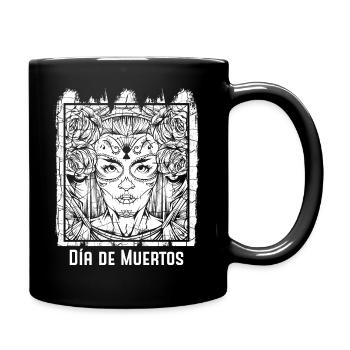 Tag Der Toten - Tasse einfarbig - Schwarz - Rechts