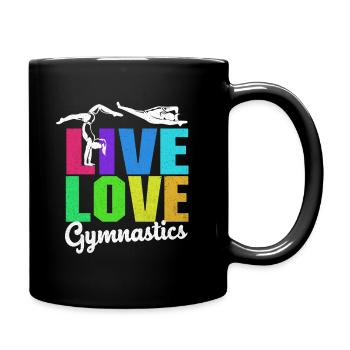 Gymnastics - Full Colour Mug - black - Right