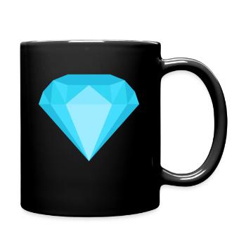 Diamant - Tasse einfarbig - Schwarz - Rechts