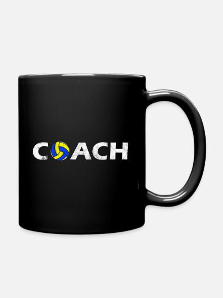 Volleyball Trainer - Tasse einfarbig - Schwarz