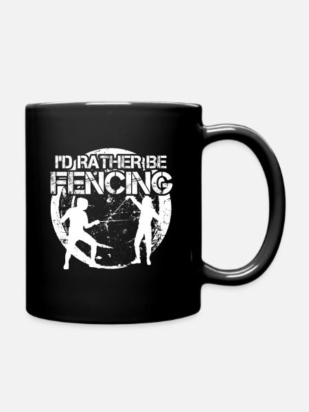 Fechten Fechten Fechten Fechten - Tasse einfarbig - Schwarz