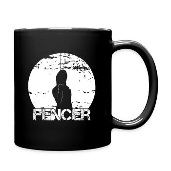 Fencing Club Fencing Fencing Fencing - Full Colour Mug - black - Right