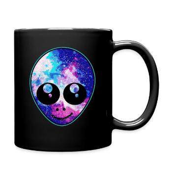 Aliens - Tasse einfarbig - Schwarz - Rechts