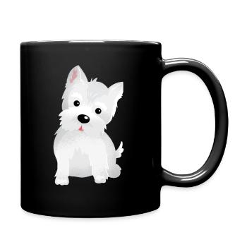 Little dog so sweet - Full Colour Mug - black - Right