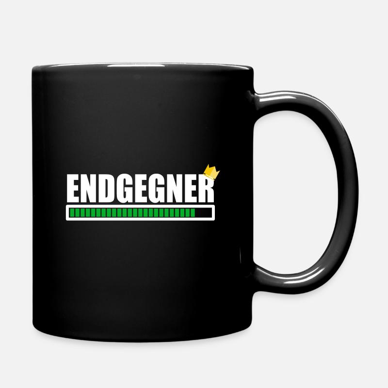 Endgegner - Tasse einfarbig - Schwarz