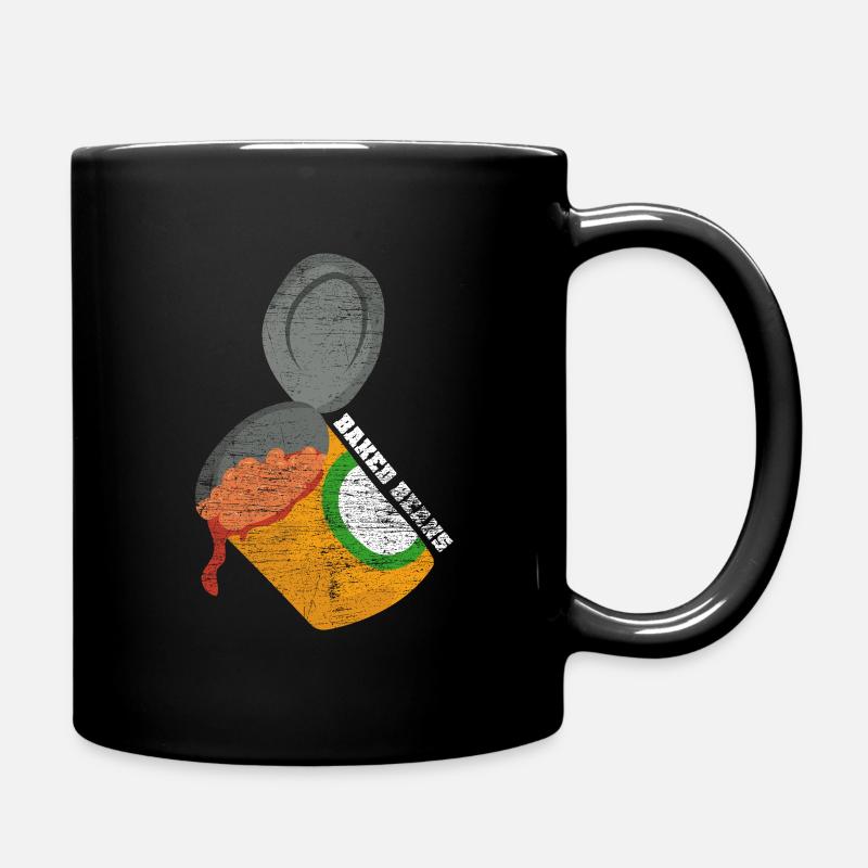 Gebackene Bohne Geschenk - Tasse einfarbig - Schwarz