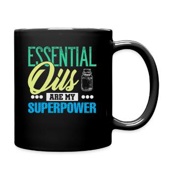 Les huiles essentielles sont ma superpuissance - Mug uni - noir - Droite