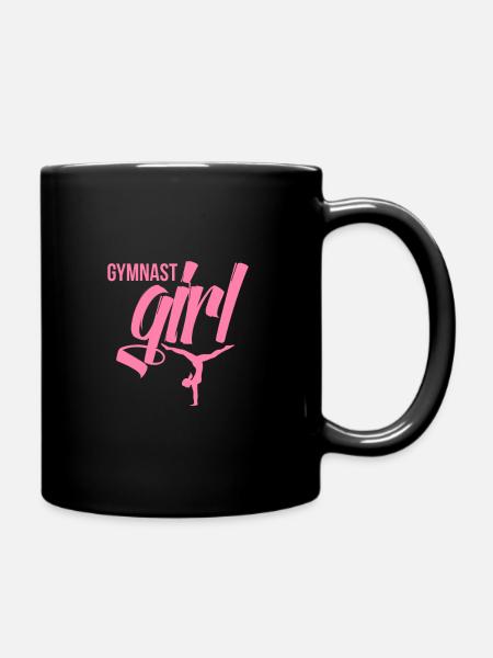 Gymnast Gymnastics Gymnastics Gymnast Gymnast - Full Colour Mug - black