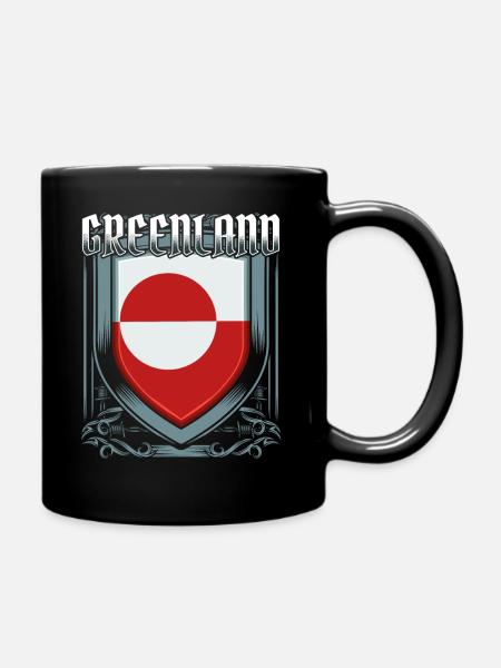 Grönland - Tasse einfarbig - Schwarz