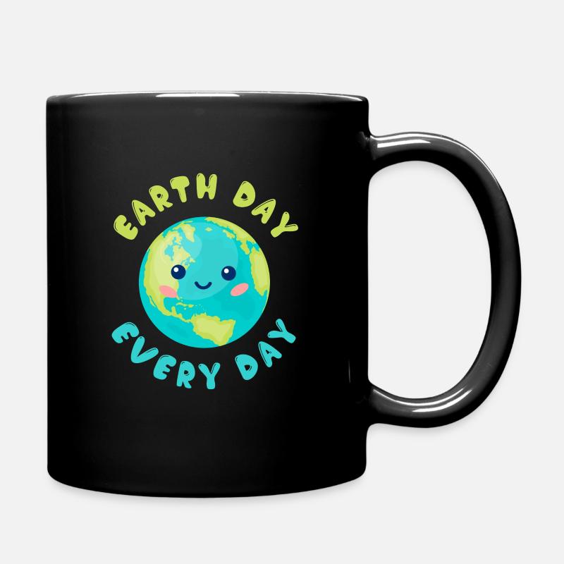 Jour de la Terre Jour de la Terre protège l'environnement - Mug uni - noir