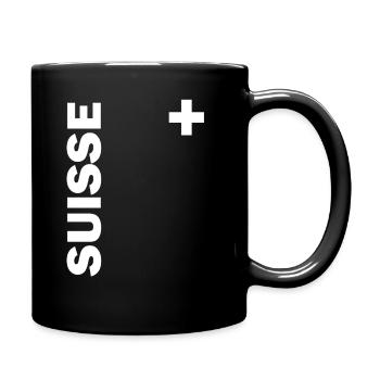Switzerland flag country jersey ice hockey nati gift - Full Colour Mug - black - Right