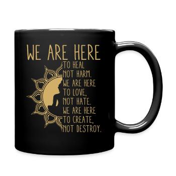 Buddhism inspiration - Full Colour Mug - black - Right