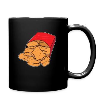 Chicken Nugget Nugget Fast Food Cadeau - Mug uni - noir - Droite