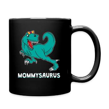 Dinosaur Dino T-Rex Mom Mother Mom Gift - Full Colour Mug - black - Right