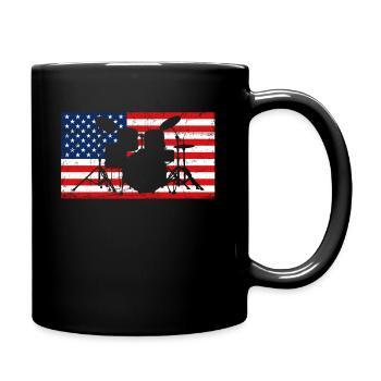 Drums Drum Drummer Player Gift - Full Colour Mug - black - Right