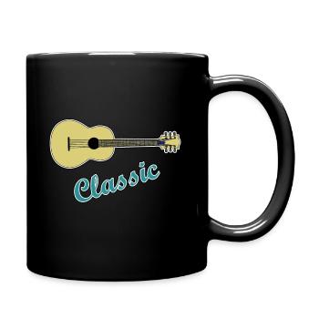 Gitarre Classic - Guitar Gitarrist Gitarre E-Gitar - Tasse einfarbig - Schwarz - Rechts