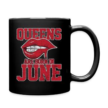 June Queens - Tasse einfarbig - Schwarz - Rechts