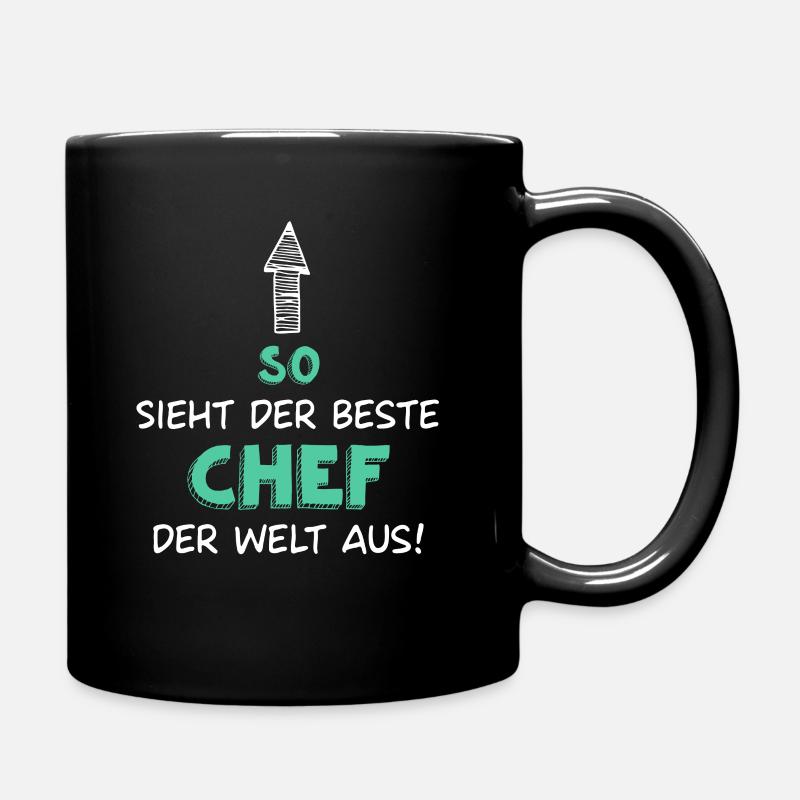 Bester Chef - Tasse einfarbig - Schwarz