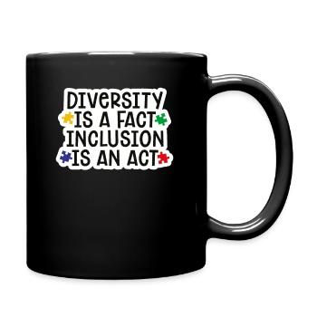 Autism diversity inclusion gift - Full Colour Mug - black - Right