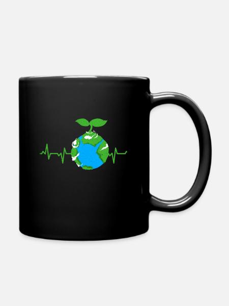 Tag der Erde - Tasse einfarbig - Schwarz