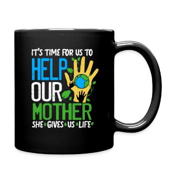 Earth Day - Full Colour Mug - black - Right