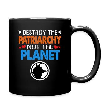 Climate Change Earth Day Environmental Protection Eco Organic Earth - Full Colour Mug - black - Right