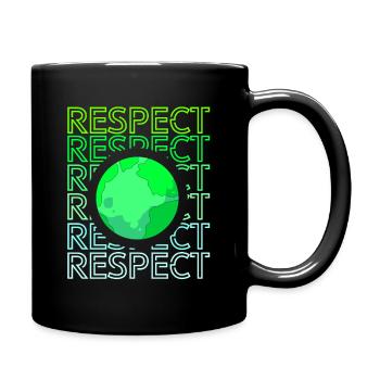 Climate Change Earth Day Environmental Protection Eco Organic Earth - Full Colour Mug - black - Right