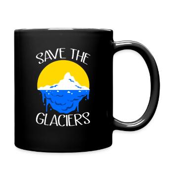 Climate Change Earth Day Environmental Protection Eco Organic Earth - Full Colour Mug - black - Right