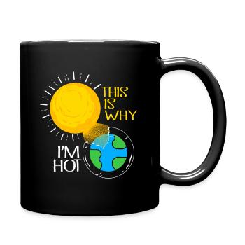 Climate Change Earth Day Environmental Protection Eco Organic Earth - Full Colour Mug - black - Right