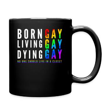 LGBT Gay Bear Pride - Full Colour Mug - black - Right