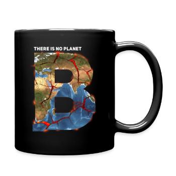 There is no Planet b Friday for the future - Full Colour Mug - black - Right