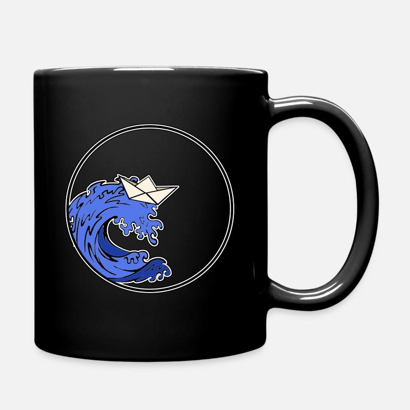 Bateau Origami - Bateau Origami - Mug uni - noir