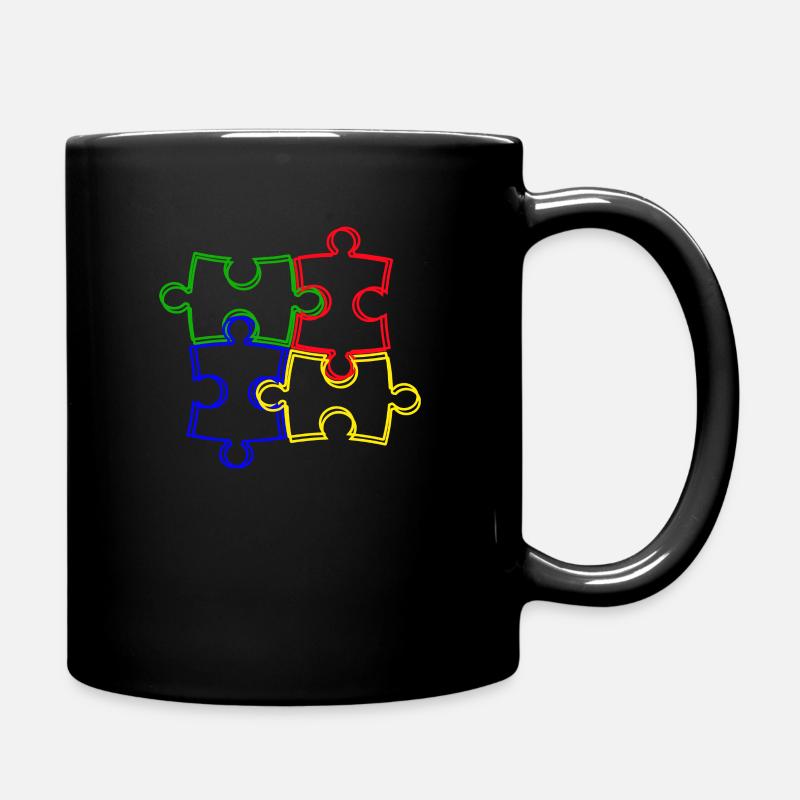 puzzle - Mug uni - noir