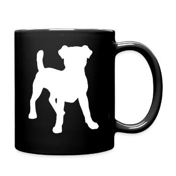 Jack Russell - Tasse einfarbig - Schwarz - Rechts