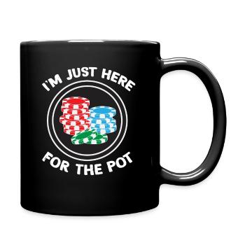 Poker Spieler Casino Texas Hold Em All In Geschenk - Tasse einfarbig - Schwarz - Rechts