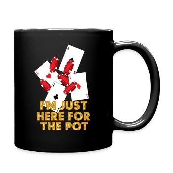 Poker Spieler Casino Texas Hold Em All In Geschenk - Tasse einfarbig - Schwarz - Rechts