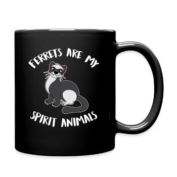 Frettchen Douceurs Drôles Amants Animaux de compagnie Cadeau - Mug uni - noir - Droite