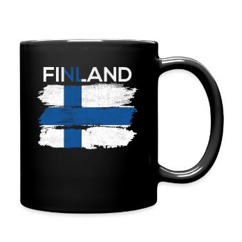 Finland - Full Colour Mug - black - Right
